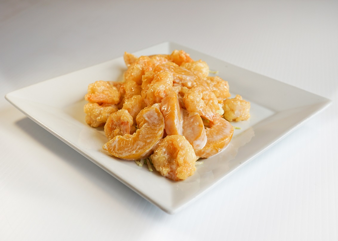 Peach Shrimp at Szechuan Paramount Edmonton